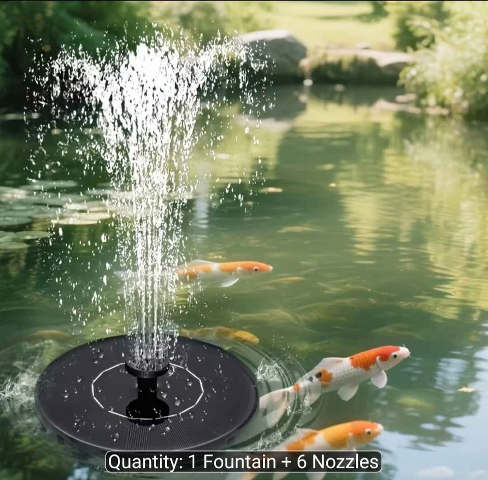 Solar Fountain, Solar Bird Bath Fountain Pump, with 4 Anti-Colli - photo 2