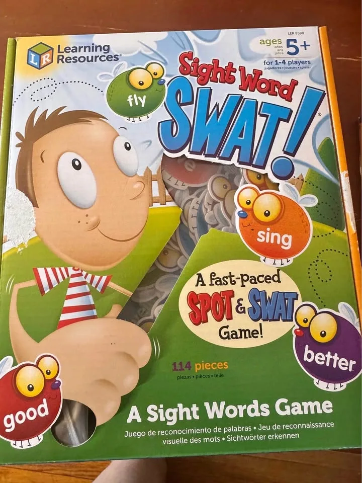Site Word Swat Preschool Game