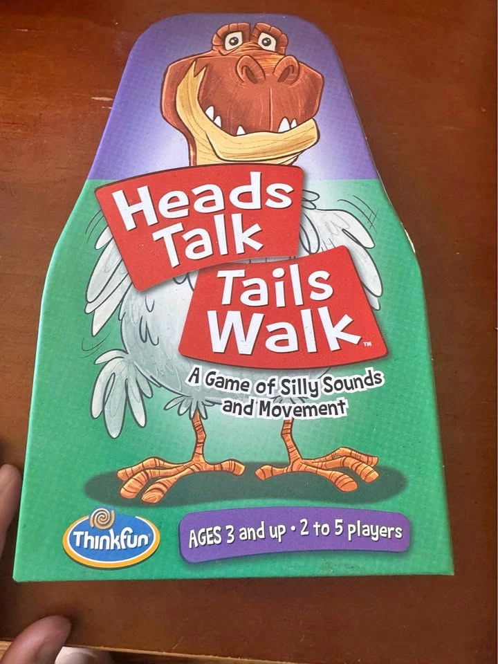 Heads talk tails walk - preschool board game