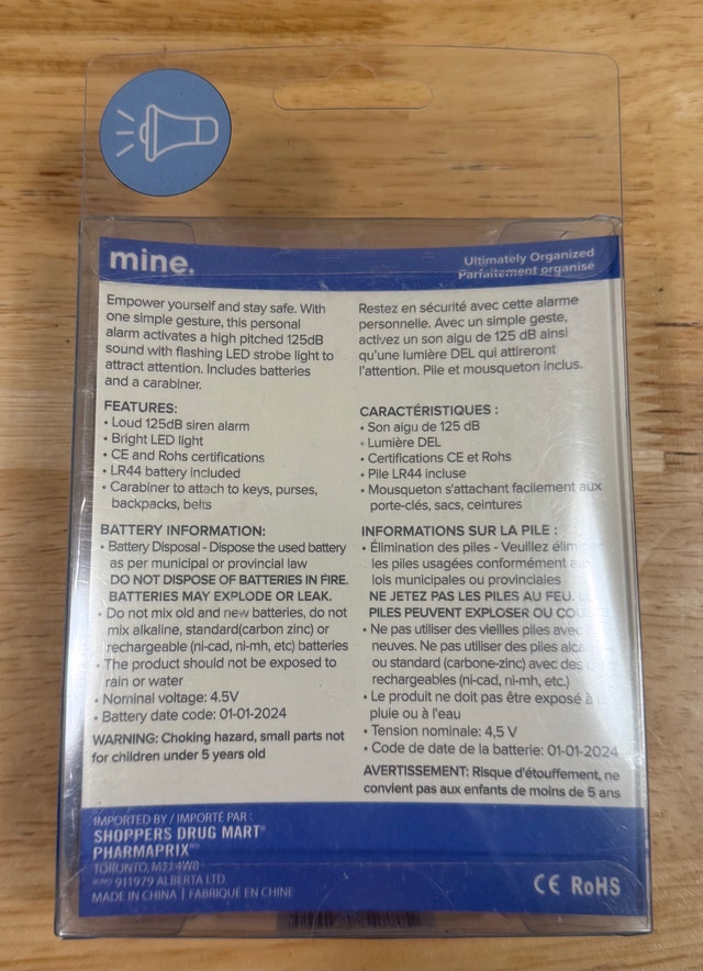 Mine by My-Tagalongs Personal Safety Alarm - photo 2