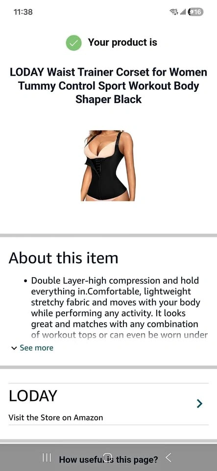 LODAY Waist Trainer Corset for Women 4xl