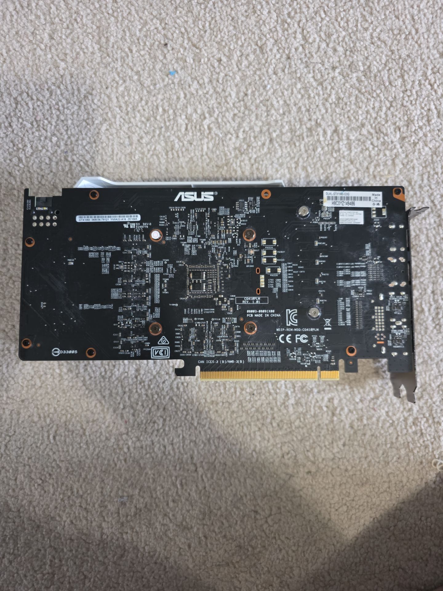 Asus GTX 1060 3G - photo 2
