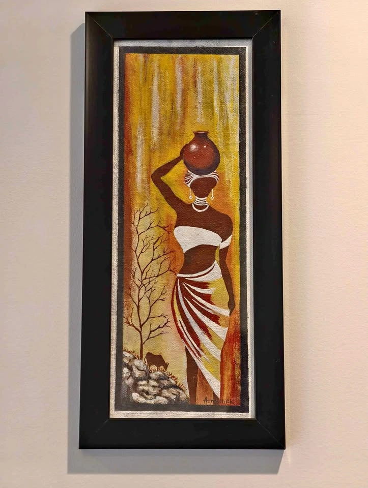 Authentic Indian Bastar Tribal Art - Hand Painted & Framed