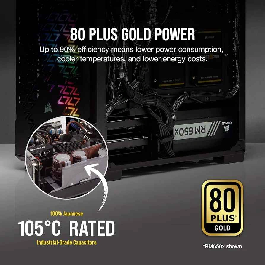 Corsair RM1000x 1000W 80 Plus Gold Fully Modular ATX PSU - photo 4