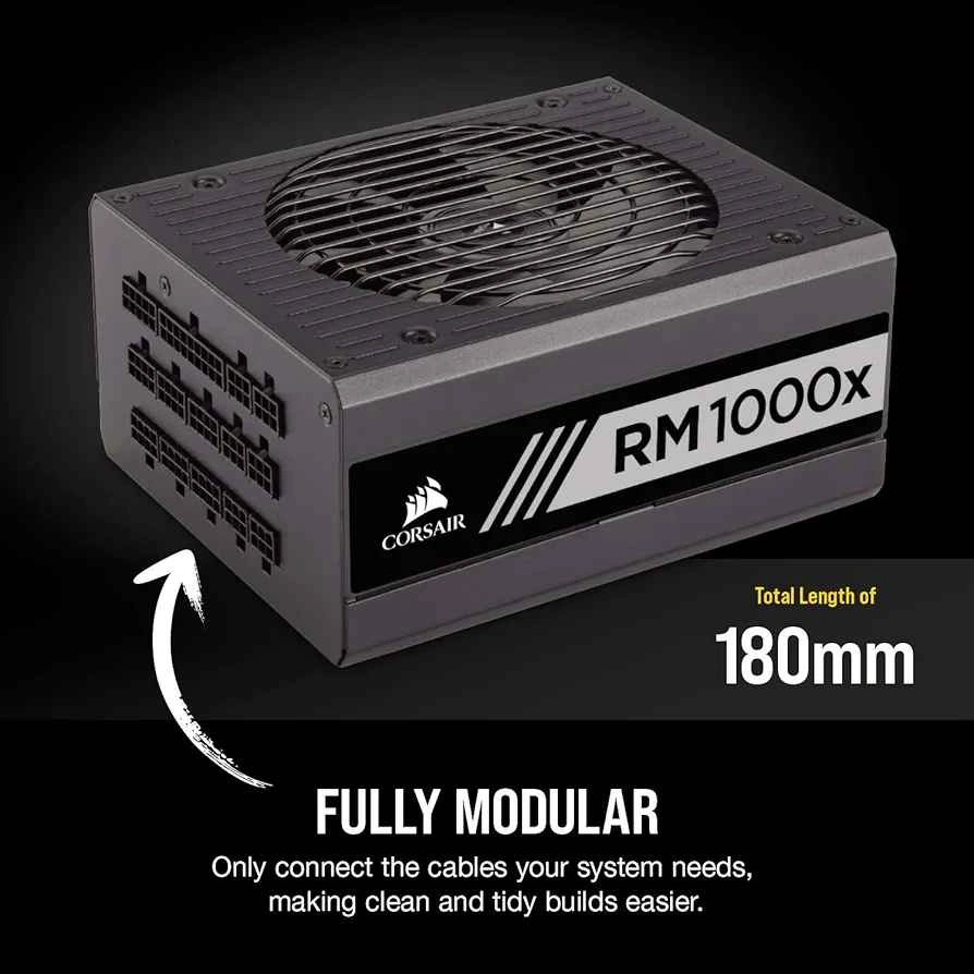 Corsair RM1000x 1000W 80 Plus Gold Fully Modular ATX PSU - photo 5