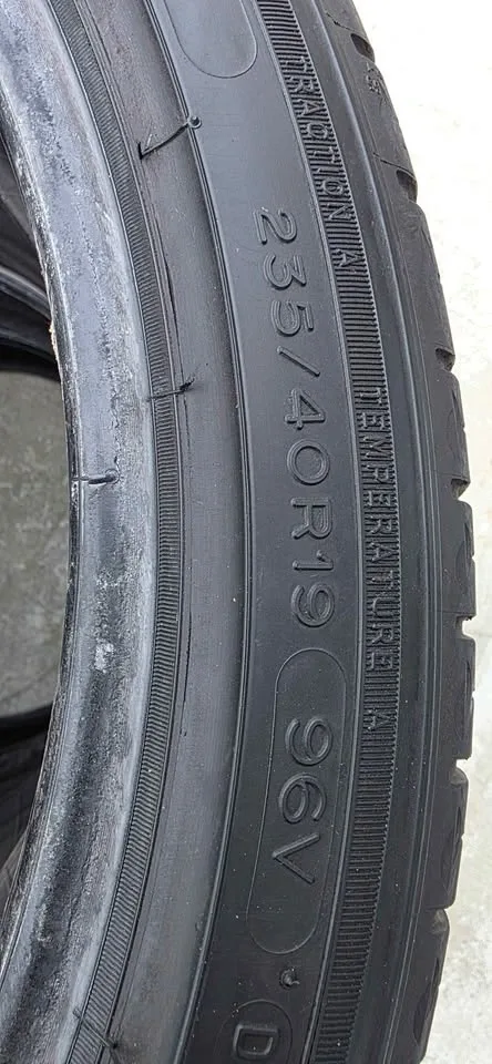 Set of 4 Michelin 235/40R19 Tires - Great Tread - $450 - photo 3