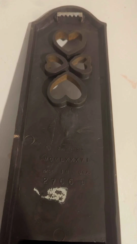 Burwood Prod #2766 Wall Sconce Candle Holder Hearts Vtg 84 - photo 2
