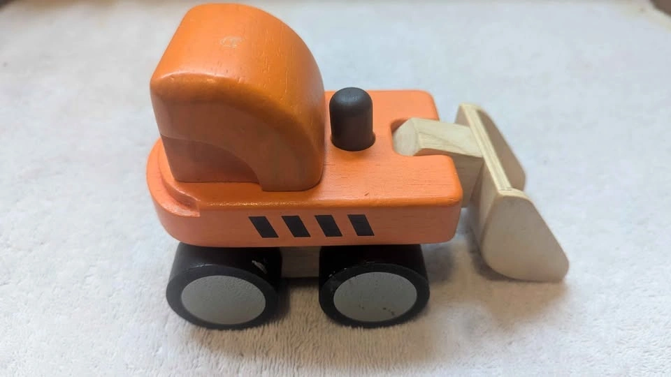Plan Toys Wooden Truck Digger Bulldozer