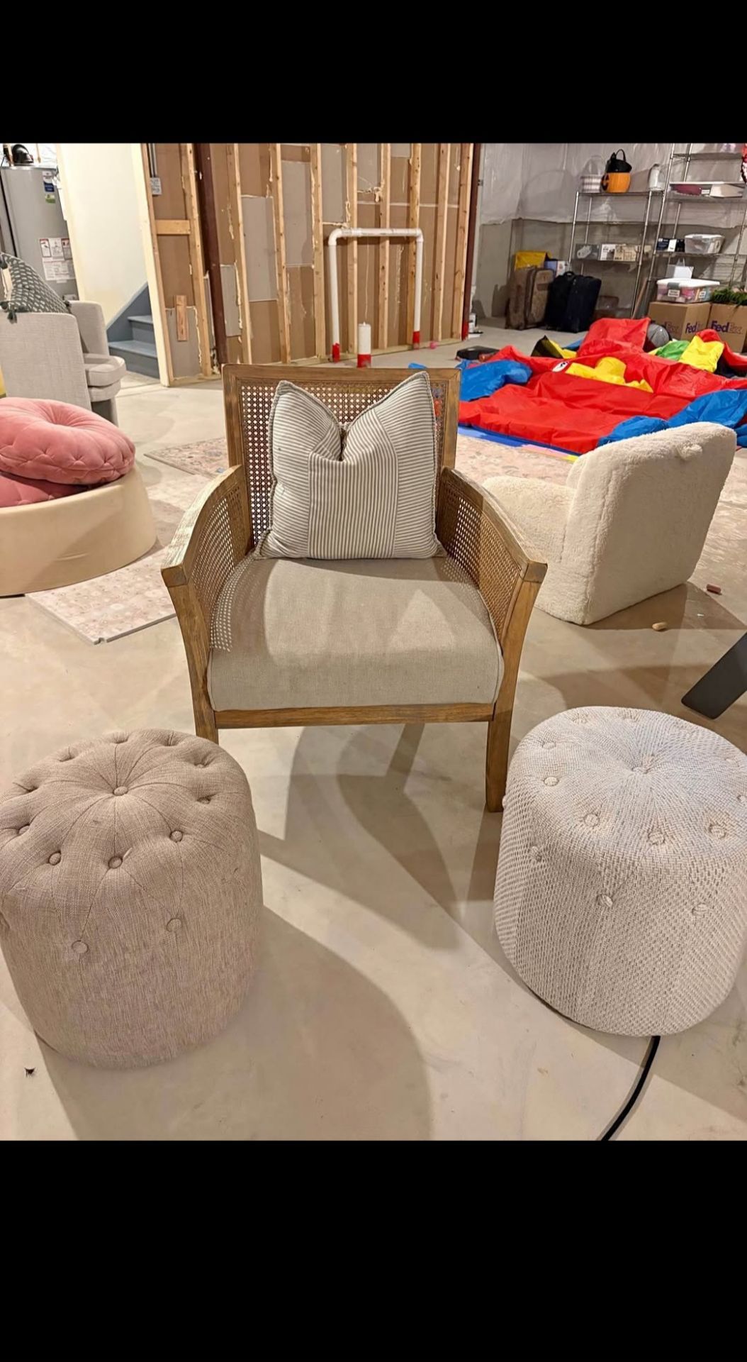 Accent Chair and Ottoman