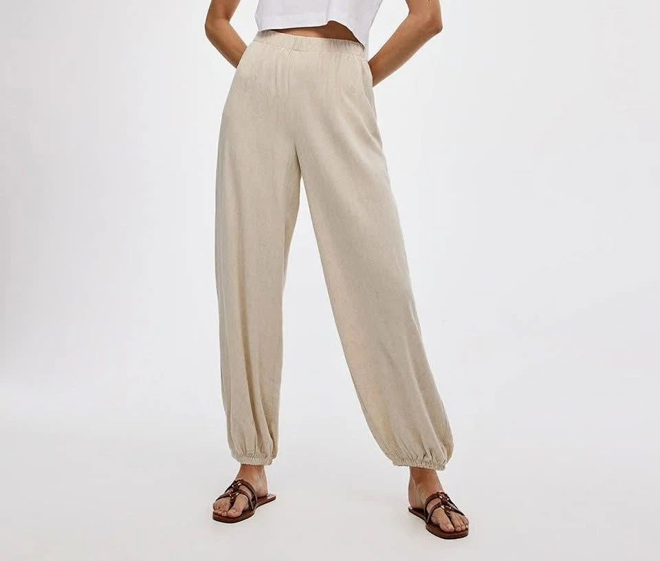 Like New - Linen Cargo Parachute Pants - Size Small