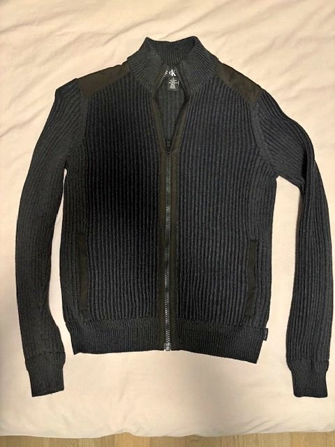 Calvin Klein Knitted Full-zip Men's Medium Sweater