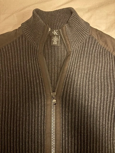 Calvin Klein Knitted Full-zip Men's Medium Sweater - photo 2