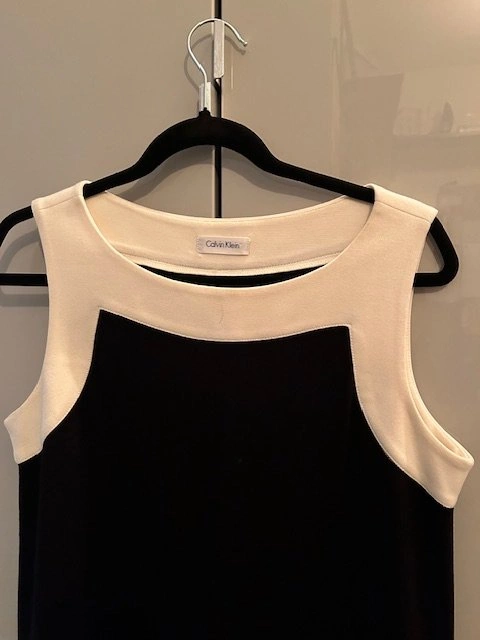 Calvin Klein Black & White Sleeveless Dress - photo 2