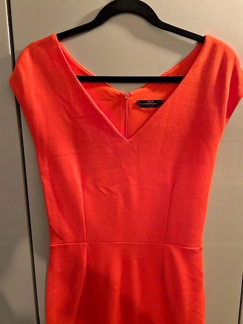 HUGO BOSS V-neck lined Dress, Size 4