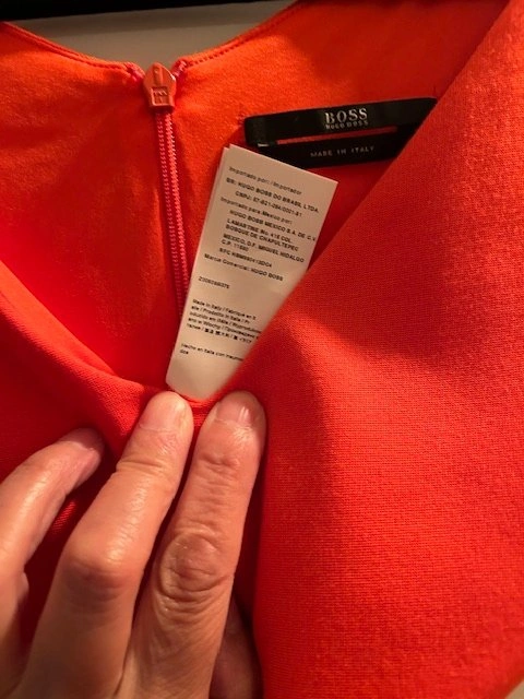 HUGO BOSS V-neck lined Dress, Size 4 - photo 3