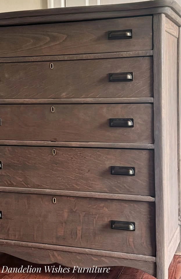 Fully Restored Solid Oak Dresser - photo 4