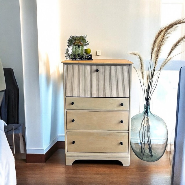 Fluted Refinished Secretary