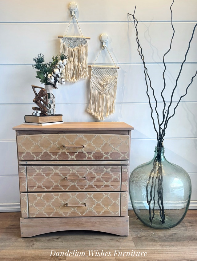 Raised Stencil Dresser