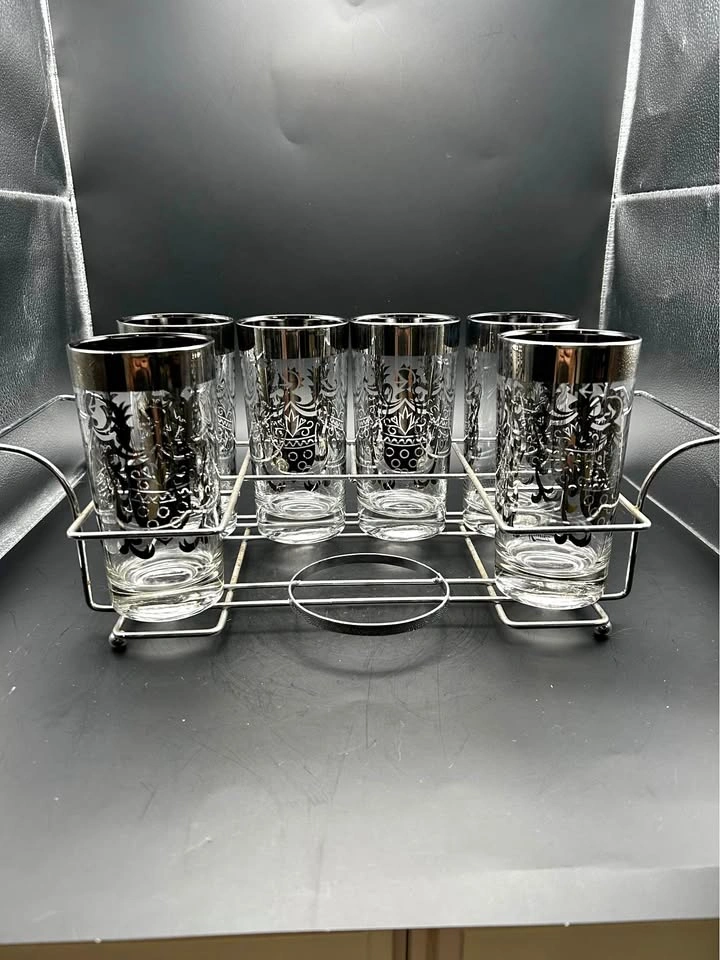 MCM Kimiko Glasses and Caddy - Set of 6