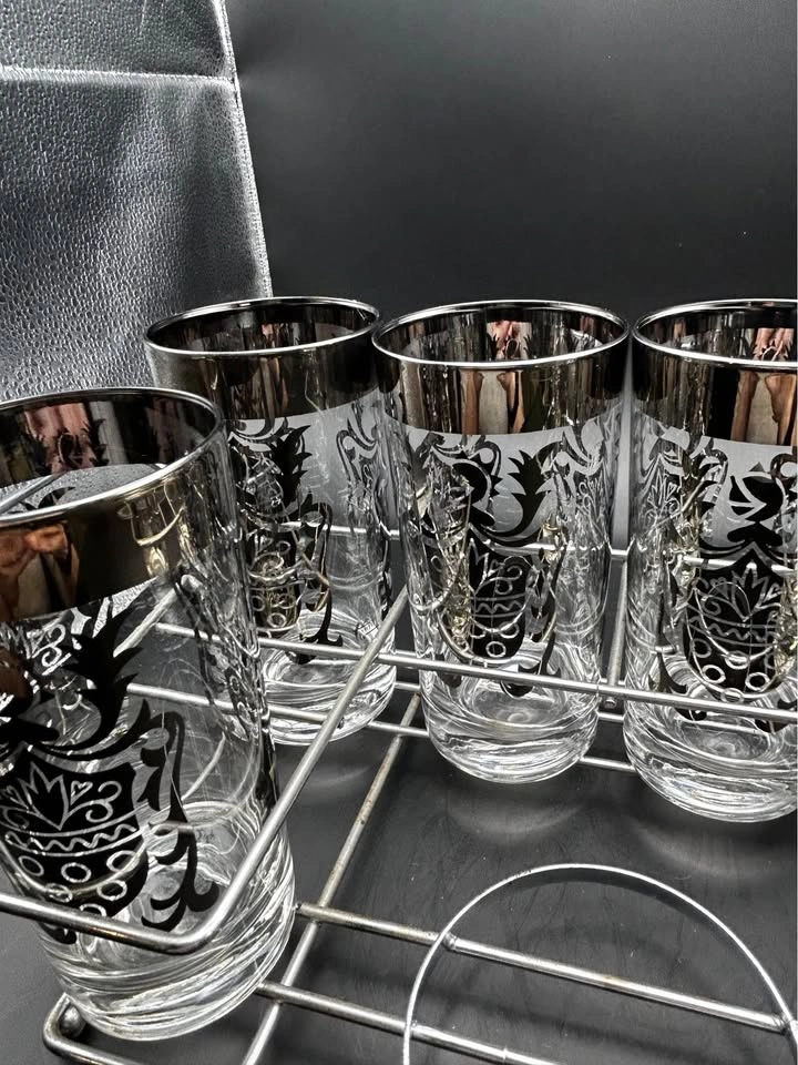 MCM Kimiko Glasses and Caddy - Set of 6 - photo 5