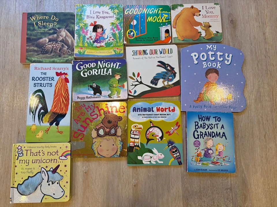 12 Board Books - Goodnight Moon, Unicorn, Potty Book & More