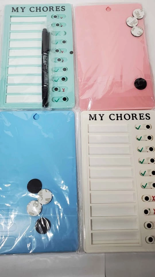 4Pcs Sliding Routine Chores Chart - photo 2