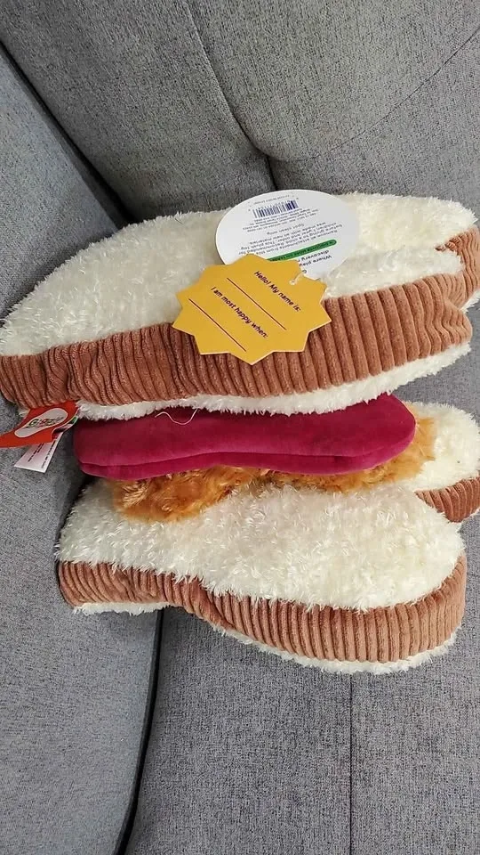 12" Stackable Peanut Butter and Jelly Sandwich Stuffed - photo 2