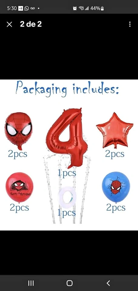Spiderman Birthday Decorations & Balloons