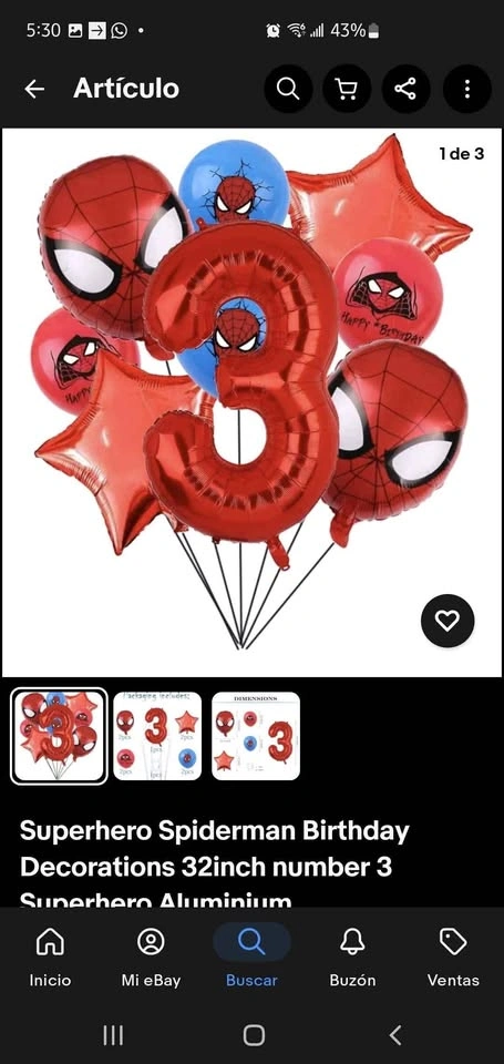 Spiderman Birthday Decorations & Balloons - photo 4