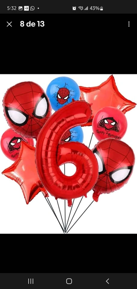 Spiderman Birthday Decorations & Balloons - photo 5