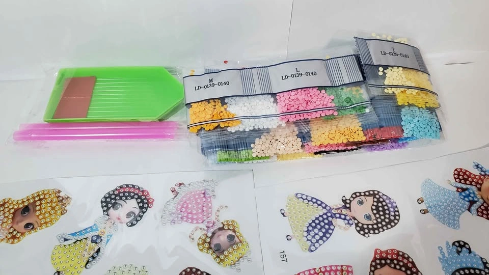 24 PCS Cartoon Princess Diamond Art Painting Stickers - photo 3