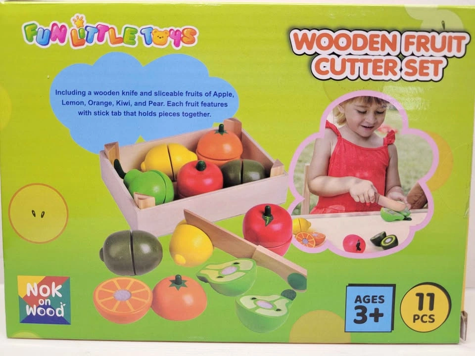 Wooden Fruit Cutter Set - 11 Pieces - photo 2