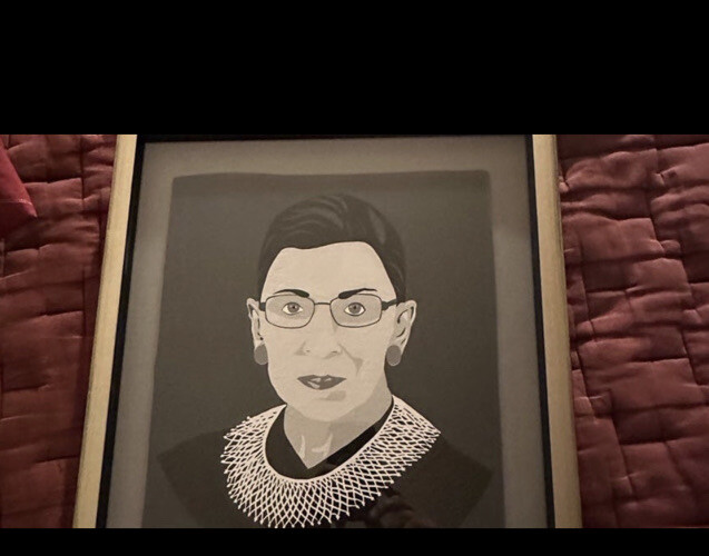 Ruth Bader Ginsburg (RBG) Framed Fabric Print 22x16 - photo 2