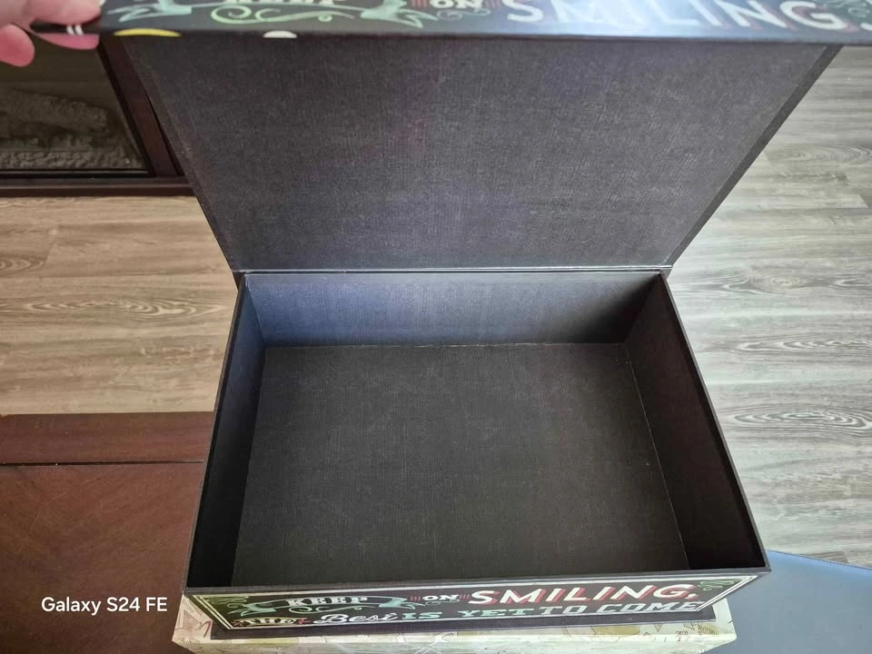 Decorative Chalkboard Style Storage Box - photo 3