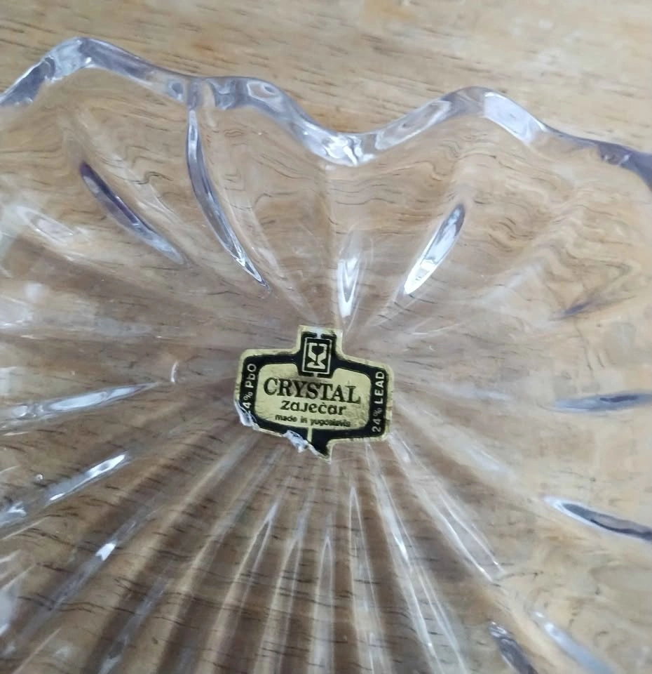 Zajecar Crystal Heart Shape Trinket Box - photo 2