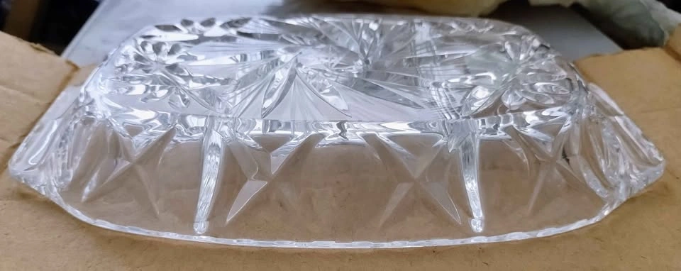 Vintage Bohemia Crystal Three-Part Divided Dish - photo 4