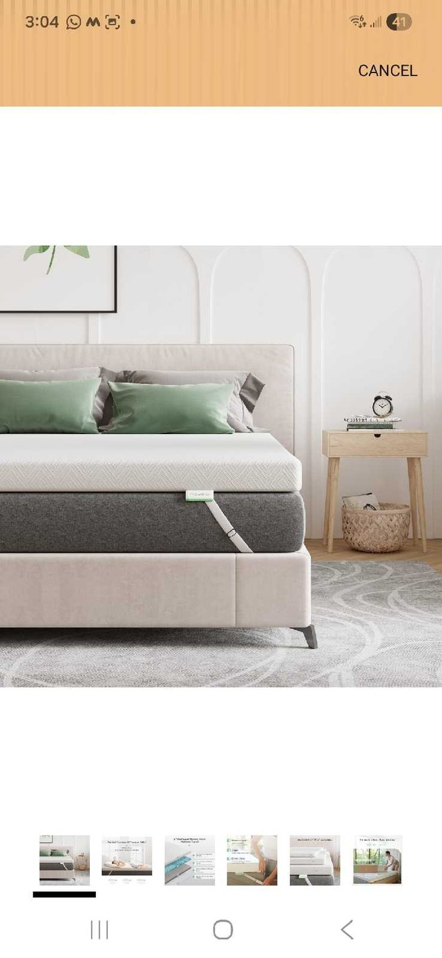 Queen Memory Foam Mattress Topper