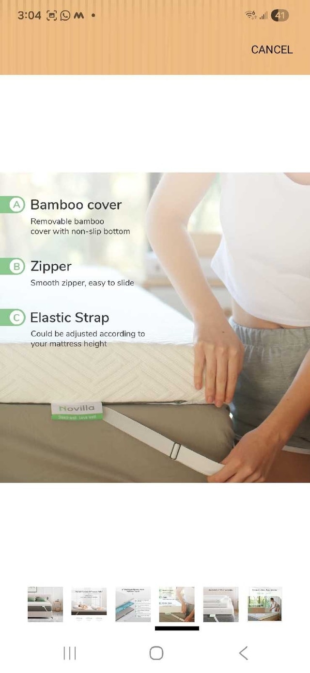 Queen Memory Foam Mattress Topper - photo 5