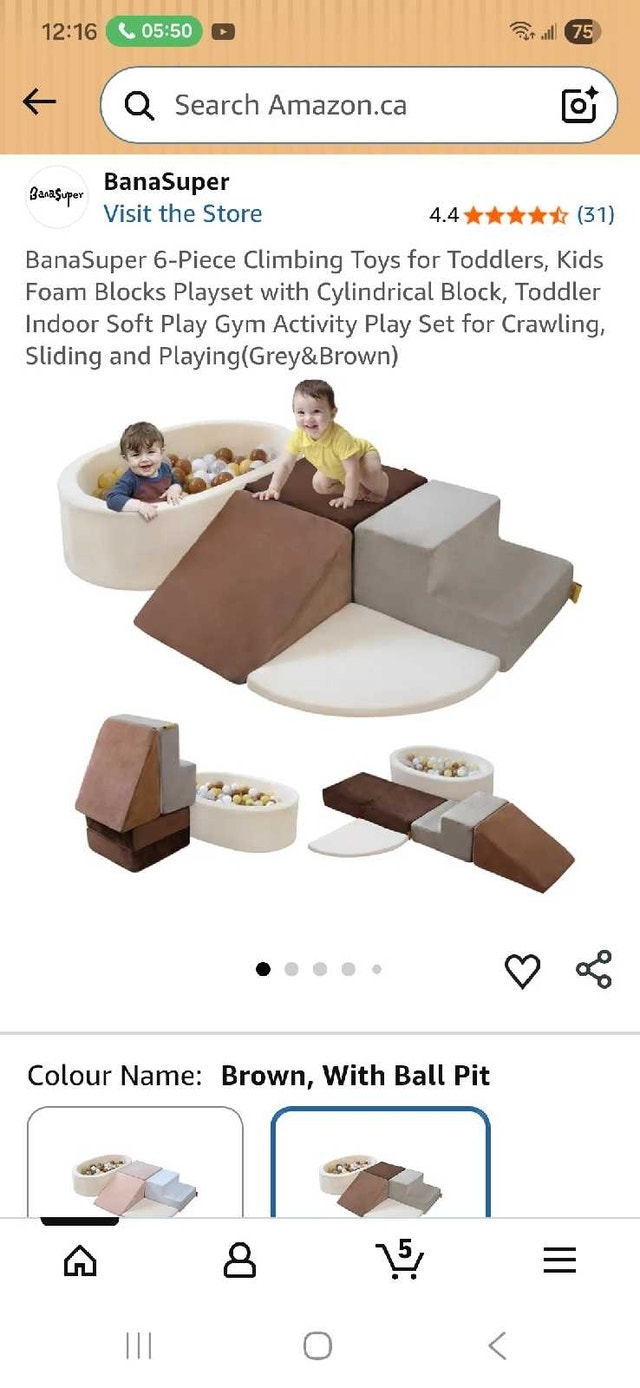 BanaSuper 6-Piece Toddler Climbing Toy Set