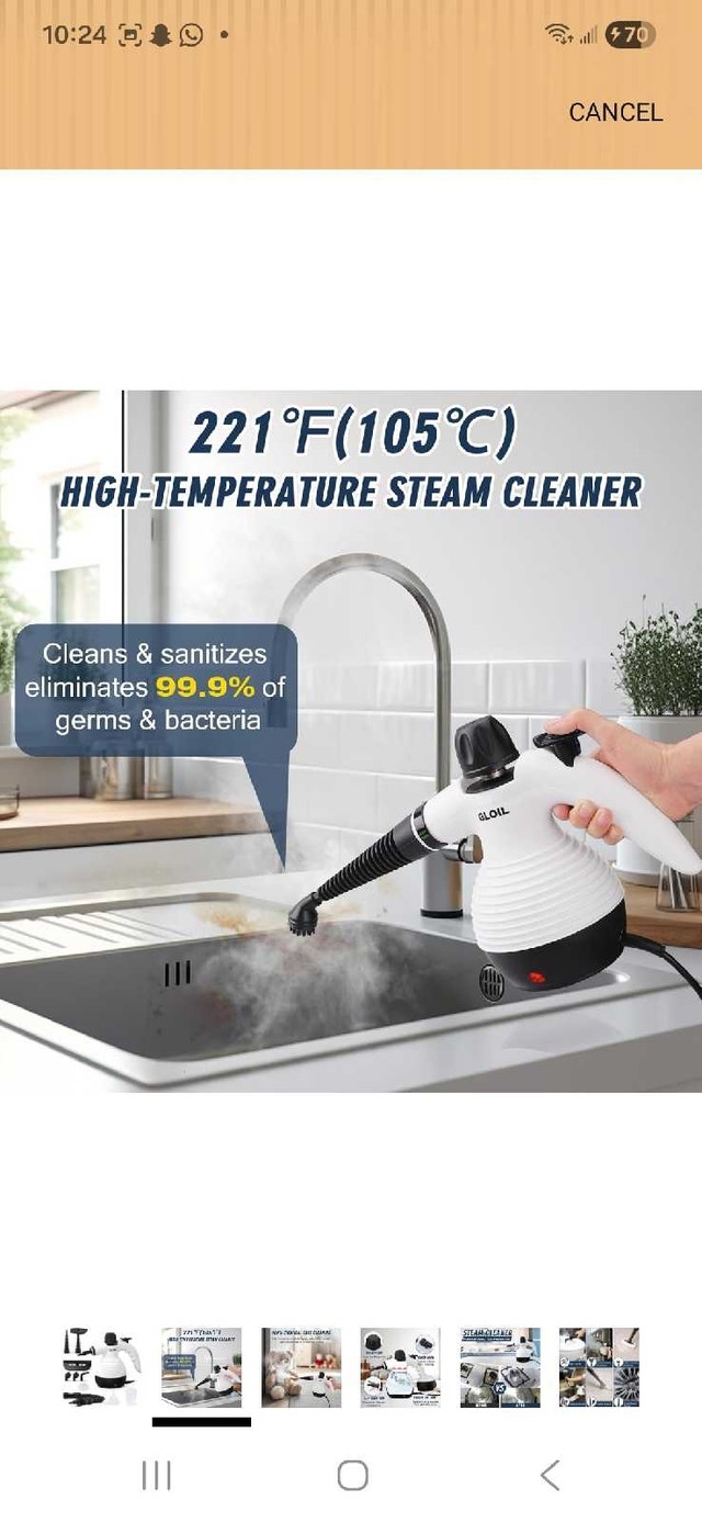 Gloil Handheld Steam Cleaner - New - photo 4