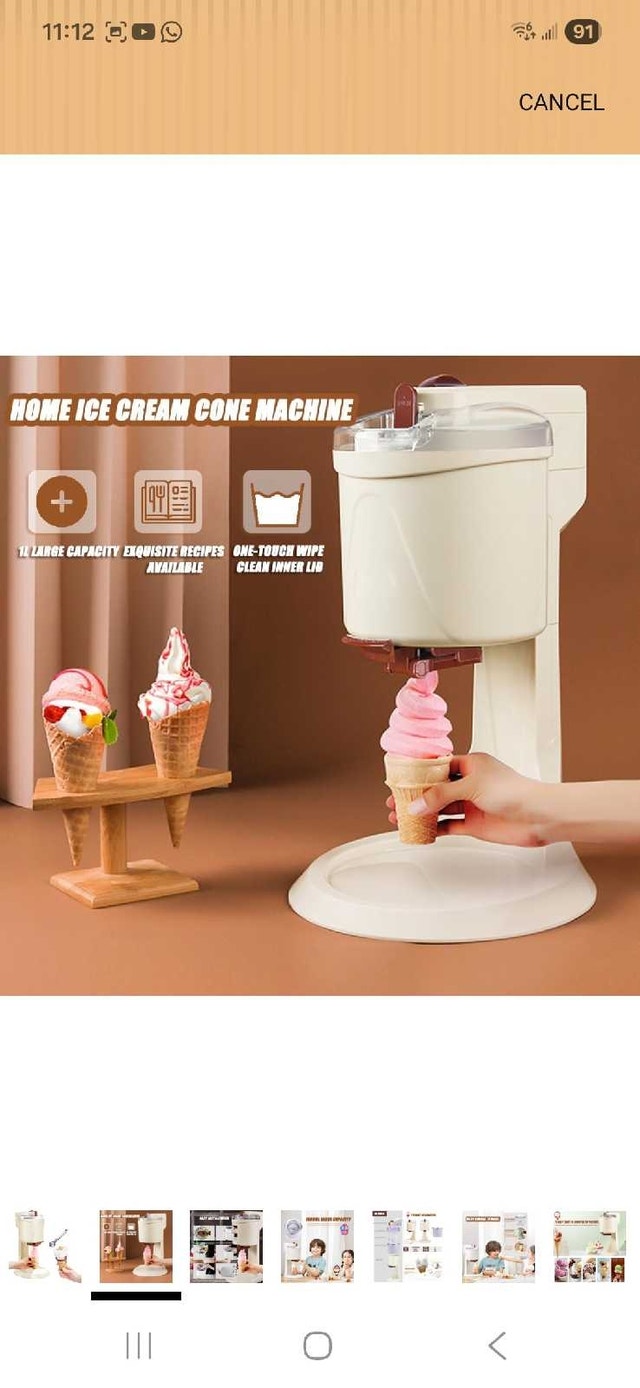 New Soft Serve Ice Cream Machine - 1L Capacity - photo 2