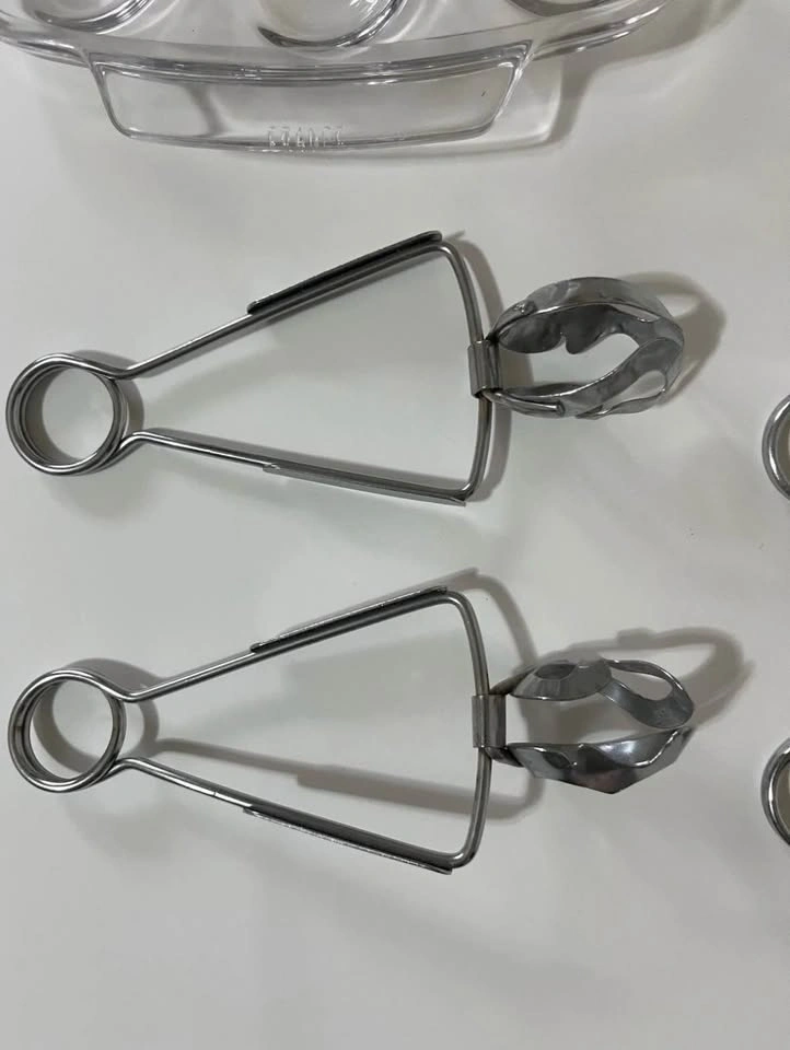 Vintage France Pyrex Escargot Set W/ Tongs - photo 4