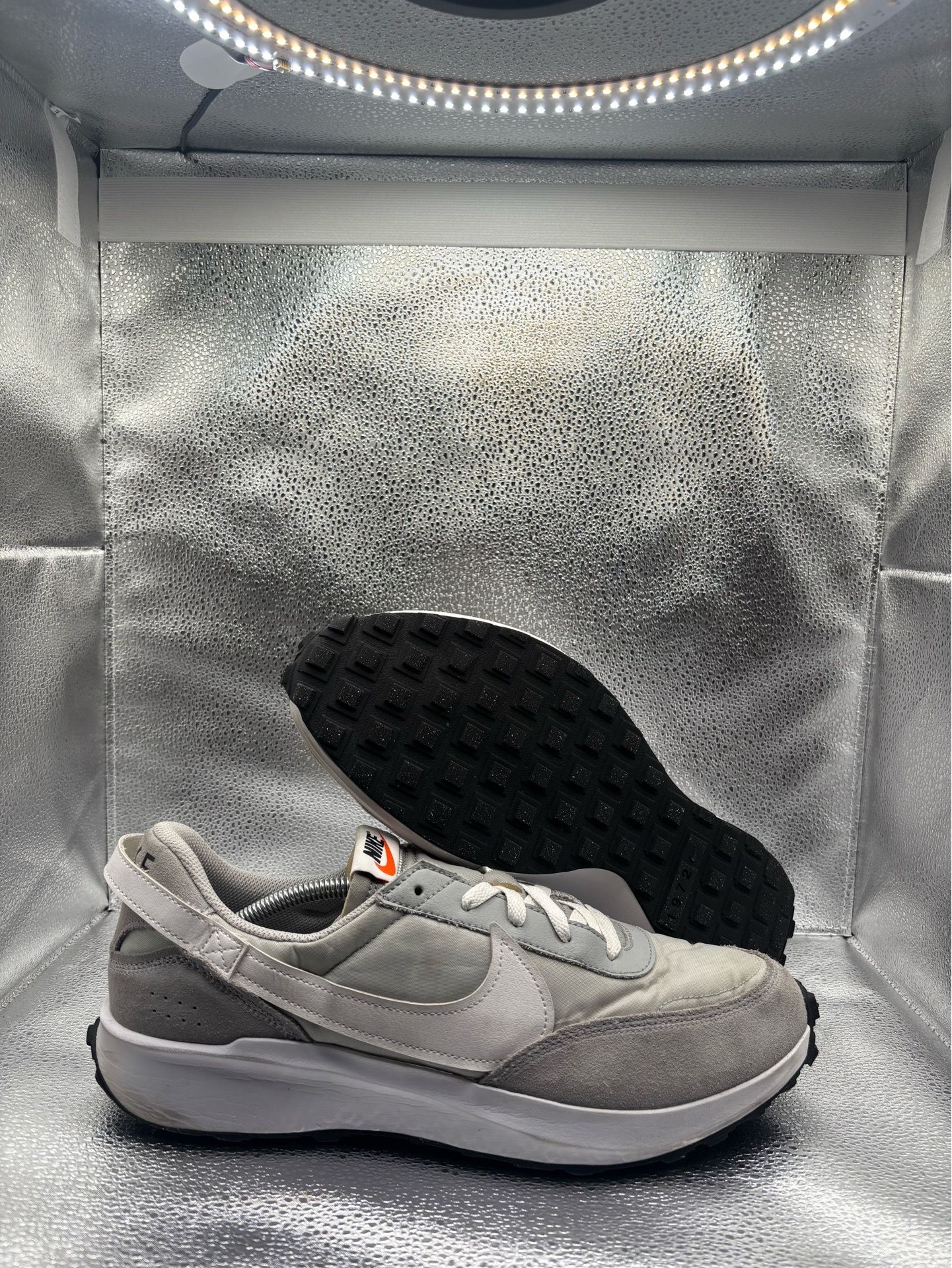 Nike waffle debut grey frog white