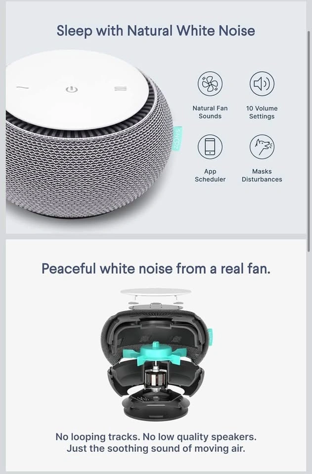 SNOOZ Smart White Noise Machine - photo 3
