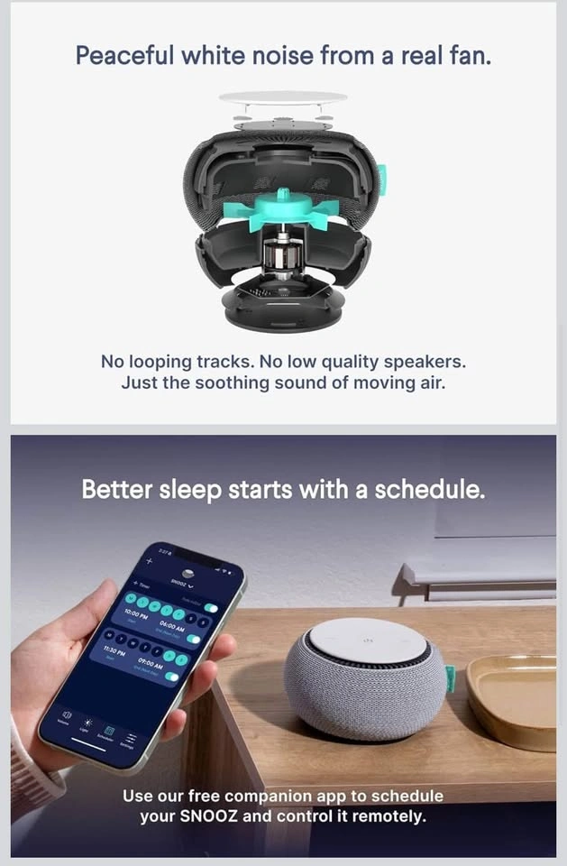 SNOOZ Smart White Noise Machine - photo 4