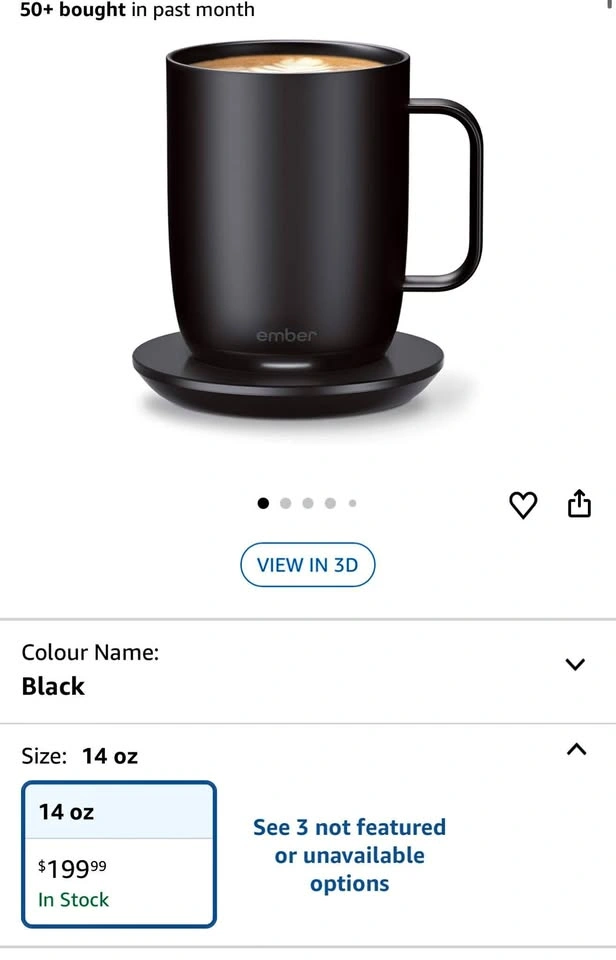 Ember Temperature Control Smart Mug 2
