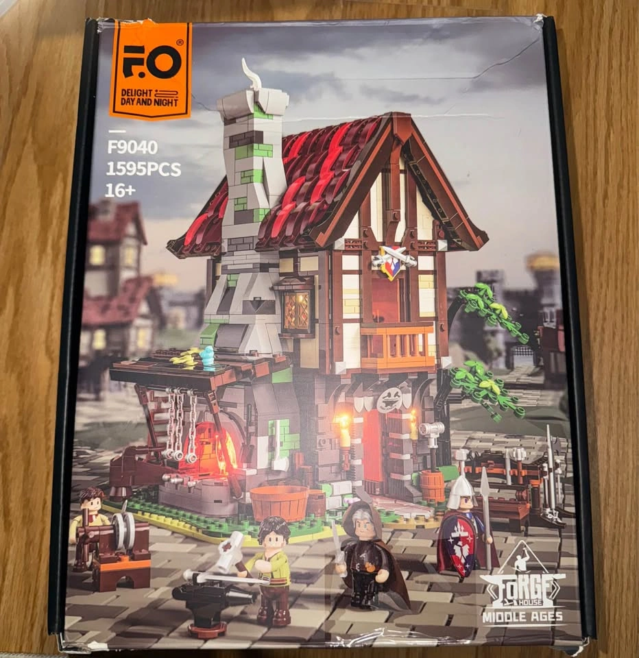 Funwhole Medieval Forge-House Lighting Building-Bricks Set - photo 3