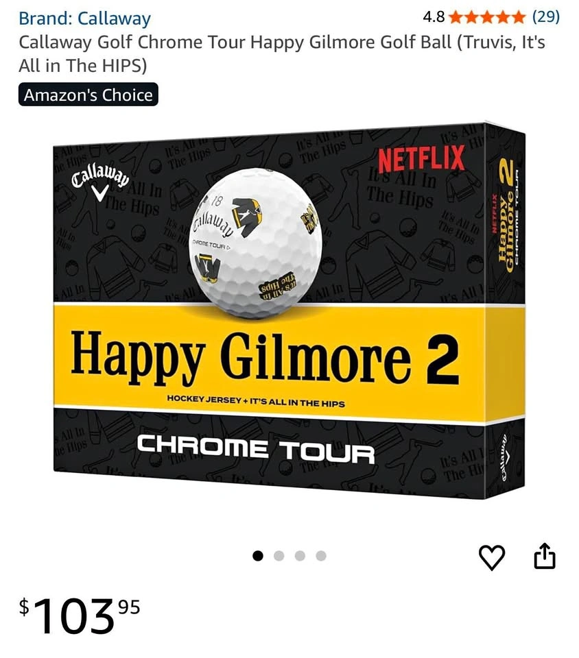 Happy Gilmore Golf Ball (12 PCS)