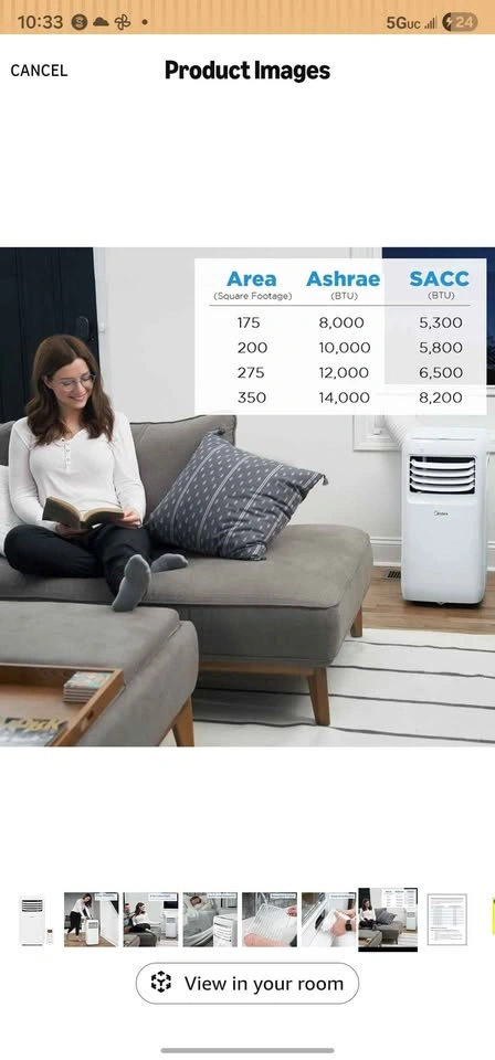 Midea 3-in-1 Portable AC, Humidifier, Fan - photo 5