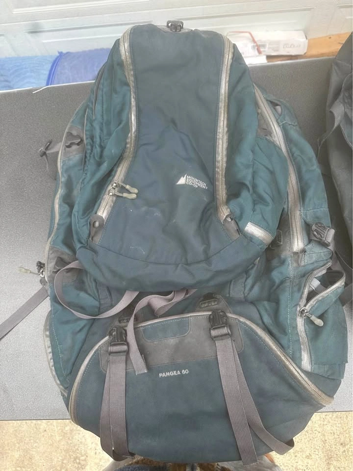 MEC Pangea 60 and Osprey Hiking Backpacks